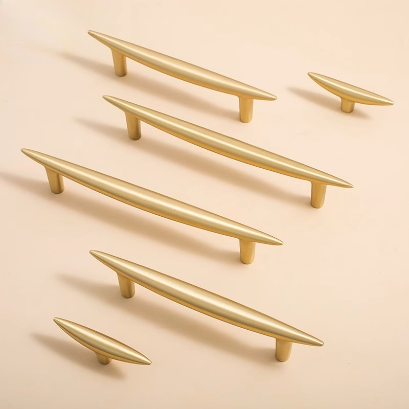 Furniture And Kitchen Hardware Fitting - Poignées de meubles nordiques en laiton