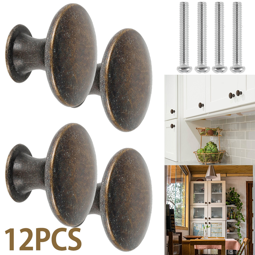 Furniture And Kitchen Hardware Fitting - 12 poignées rétro en alliage bronze