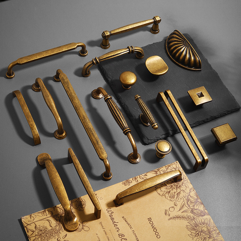 Furniture And Kitchen Hardware Fitting - Poignées nordiques Vintage pour meubles, poignées