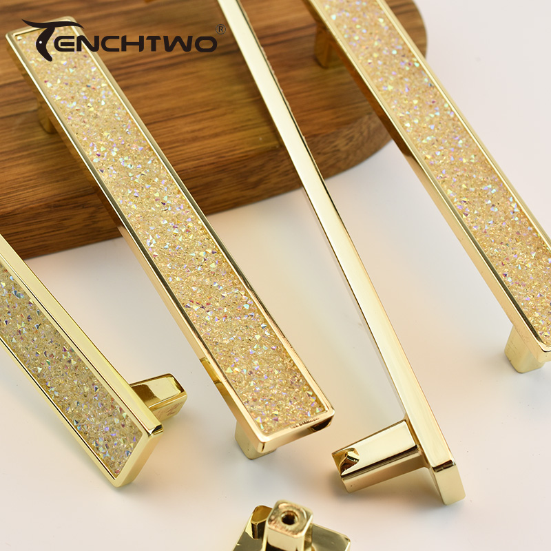 Cristal doré poignée diamant a - Furniture And Kitchen Hardware Fitting avis et prix