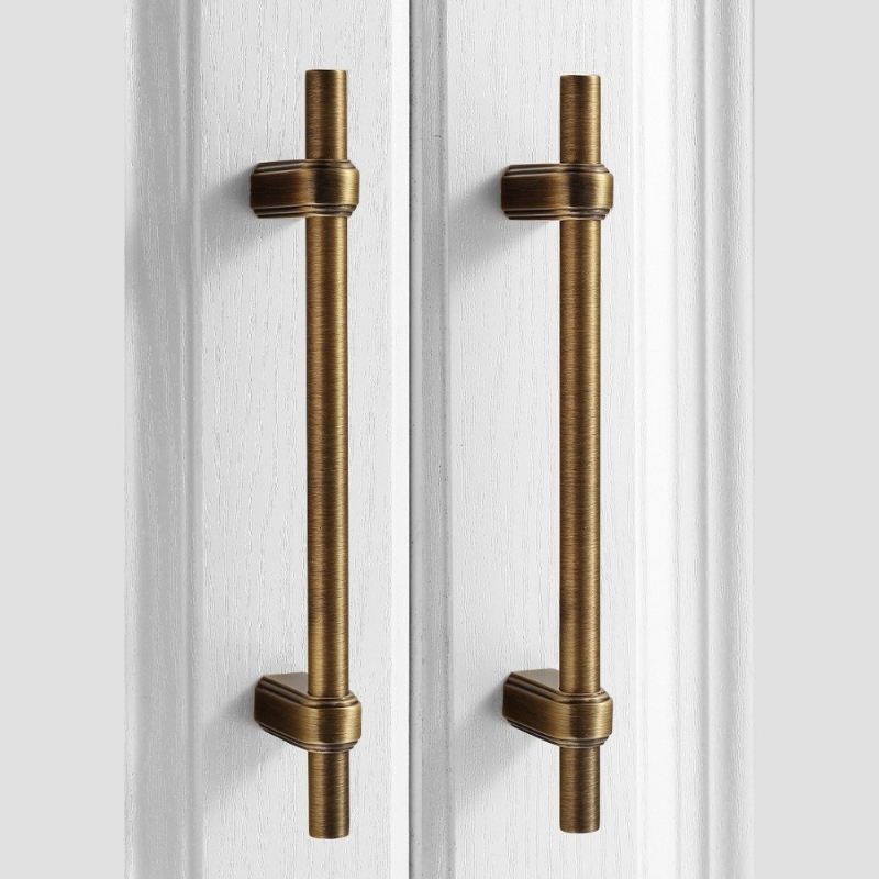 Poignées en laiton antique pou - Furniture And Kitchen Hardware Fitting avis et prix