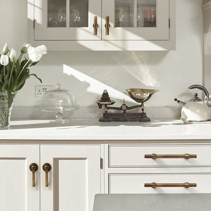 Poignées en laiton antique pou - Furniture And Kitchen Hardware Fitting avis et prix